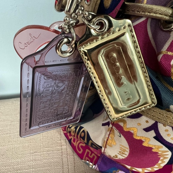 Coach Medium Drawstring Bucket Bag - canvas, lightly used. - Picture 4 of 4